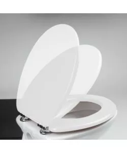 COPRIWATER CON CHIUSURA A PRESSIONE "SOFT CLOSE" BIANCO IN MDF